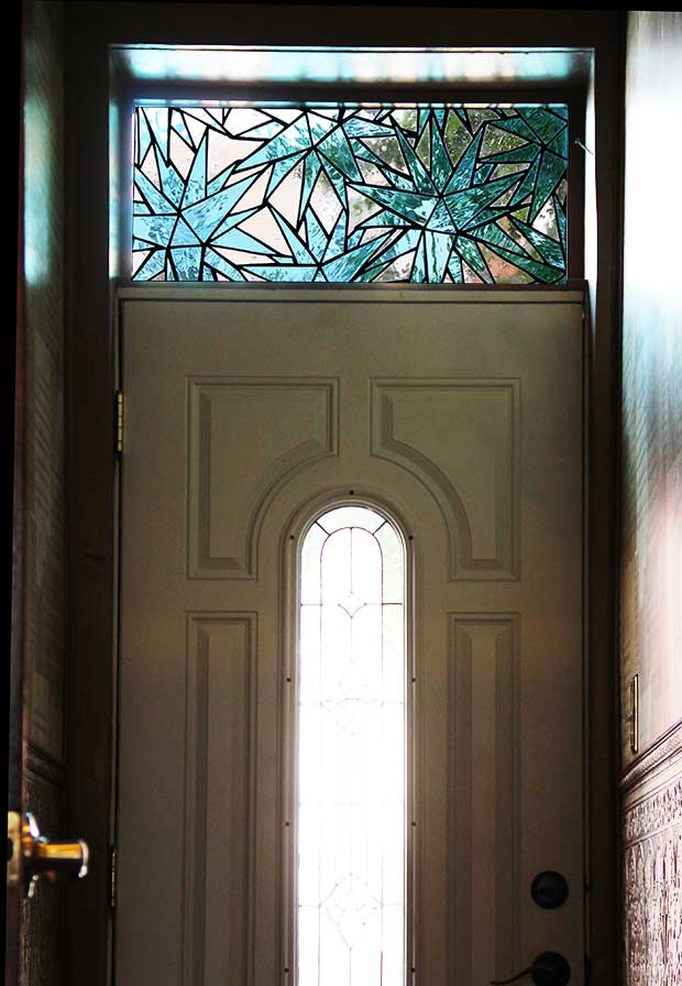 Moravian Star Transom Installation